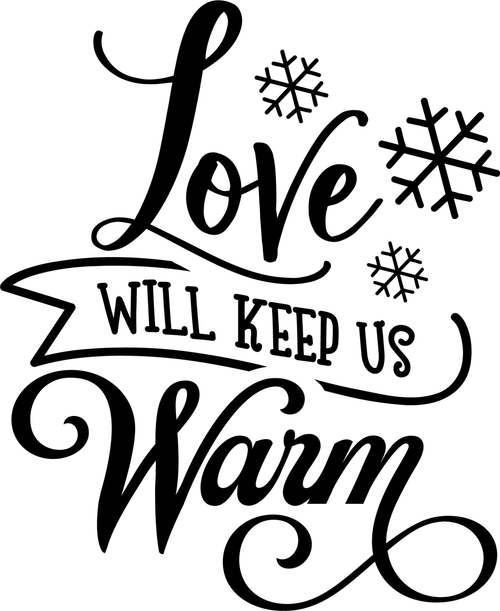 Love will keep us warm Sarcastic Poster Canvas Print A0 A1 A2 A3 A4 A5 A6 Art Wa
