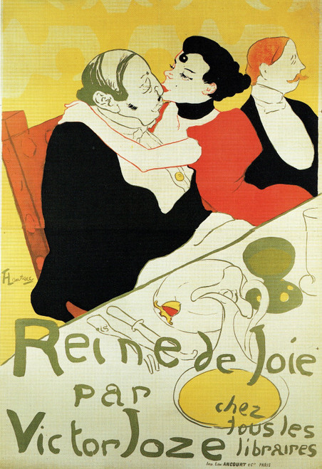 Henri de Toulouse-Lautrec- Reine de Joie- 1892 Poster Canvas Movie Film Print A0