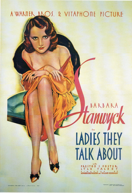 Ladies THey Talk About-1933 Poster Canvas Movie Film Print A0 A1 A2 A3 A4 A5 A6