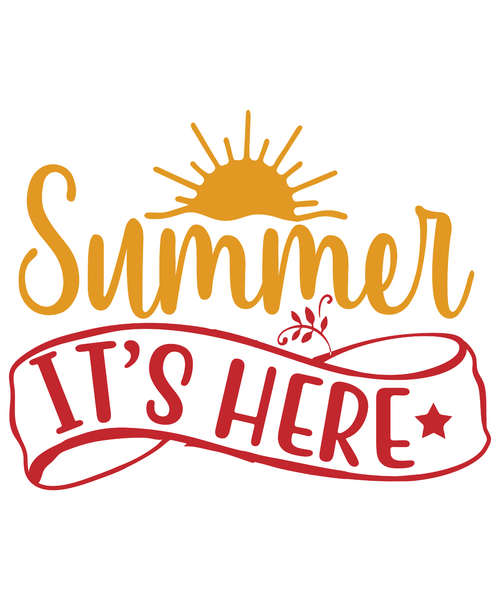 summer it_s here-01 Funny Poster Canvas Art Print A0 A1 A2 A3 A4 A5 A6 Art Wall