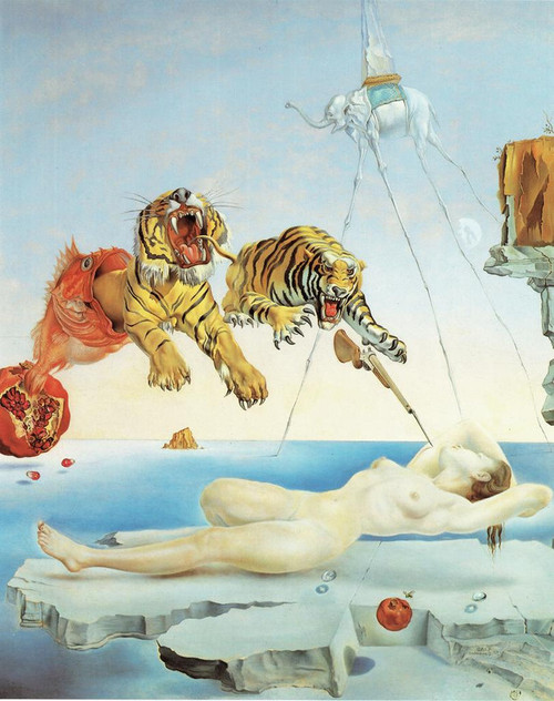 Dream caused by the Flight of a Bee 1944 Salvador Dali