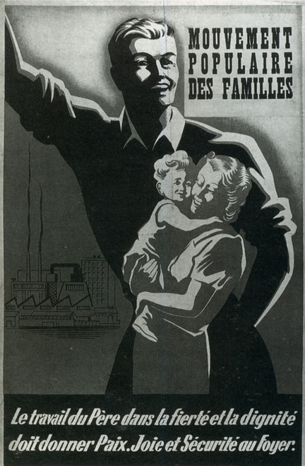 1936 Mouvement Populaire des Familles Le travail du Père Ligue ouvrière Chrét
