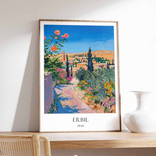 6_Erbil Poster, Iraq Poster, Kurdistan poster, Middle East Poster, Ancient City