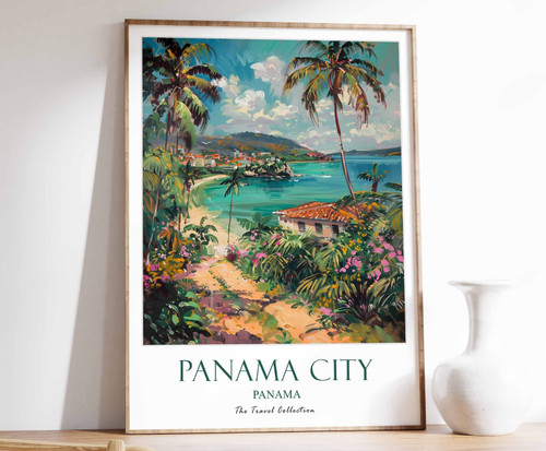 5_Panama City Print, Panama City Travel Poster, Panama Travel Poster, Tropical D