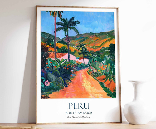 5_Peru Travel Poster, Peru Print, South America Travel Art, South American Wall