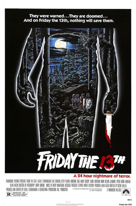 Friday the 13th (1) Poster Canvas Movie Film Print A0 A1 A2 A3 A4 A5 A6 Art Wal