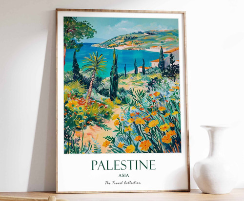 5_Palestine Print, Palestine Travel Poster, Islamic Decor, Islamic Art, Islamic