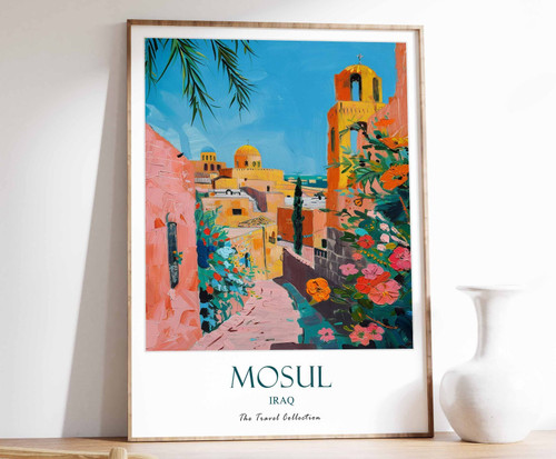 5_Mosul Print, Mosul Travel Poster, Middle East Travel Print, Islamic Decor, Gif