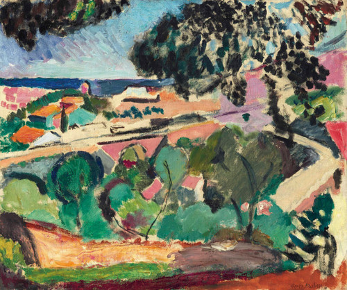 Henri Matisse - Paysage de collioure Poster Canvas Movie Film Print A0 A1 A2 A3