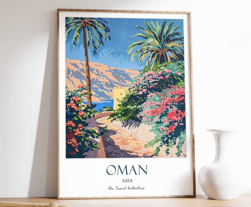 5_Oman Print, Oman Travel Poster, Middle East Travel Print, Islamic Decor, Gift