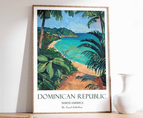 6_Dominican Republic Print, Dominican Republic Travel Poster, Caribbean Print, F