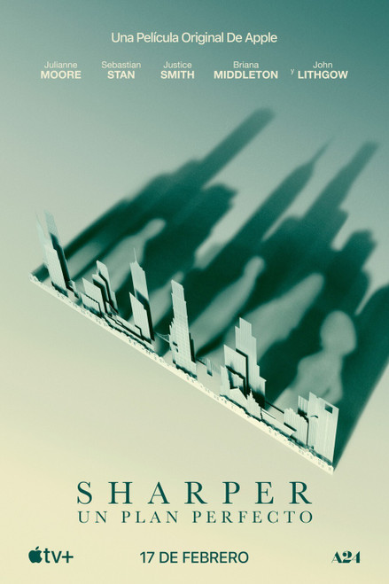 Sharper (2023)_3 Poster Canvas Movie Film Print A0 A1 A2 A3 A4 A5 A6 Art Wall De