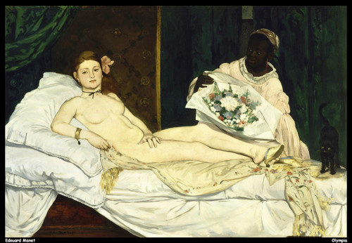 edouard-manet---olympia_14092872158_o(1) Poster Canvas Print Art Painting Decor