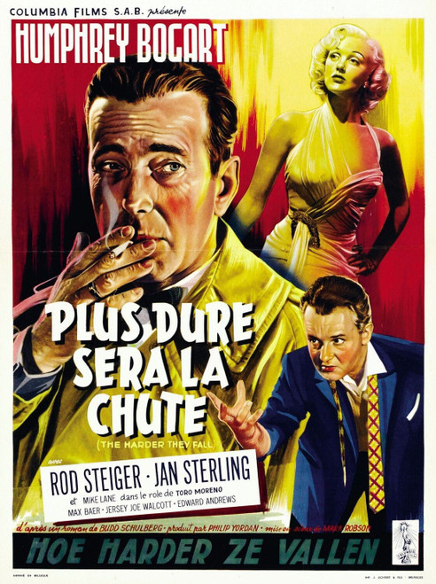The Harder They Fall (1956)_5 Poster Canvas Movie Film Print A0 A1 A2 A3 A4 A5 A