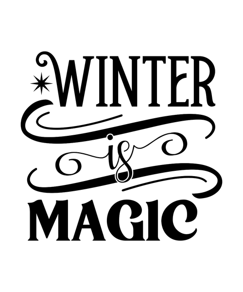 Winter is Magic-01 Poster Canvas Movie Film Print A0 A1 A2 A3 A4 A5 A6 Art Wall