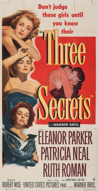 Three Secrets (1950)_2 Poster Canvas Movie Film Print A0 A1 A2 A3 A4 A5 A6 Art W