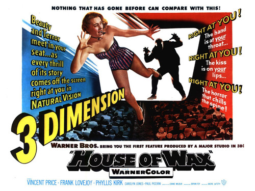 House Of Wax 1953 03 Poster Canvas Movie Film Print A0 A1 A2 A3 A4 A5 A6 Art Wal