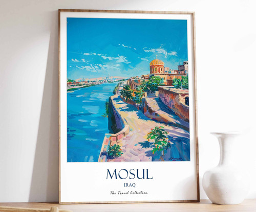 4_Mosul Print, Mosul Travel Poster, Middle East Travel Print, Islamic Decor, Gif