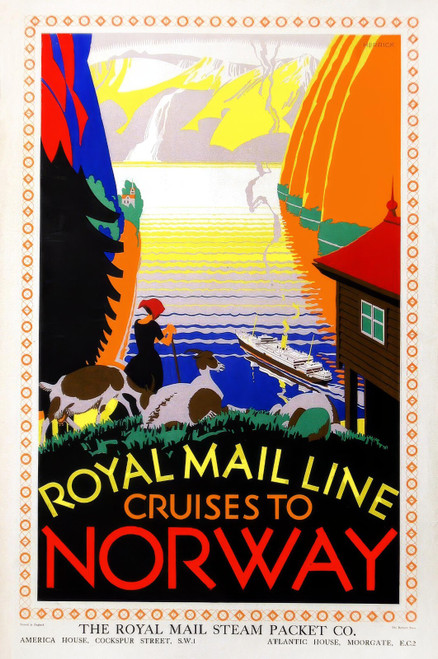51445485661_HERRICK, Frederick Charles. Royal Mail Line, Cruises to Norway.-arto