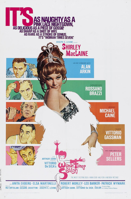 Woman Times Seven (1967)_1 Poster Canvas Movie Film Print A0 A1 A2 A3 A4 A5 A6 A
