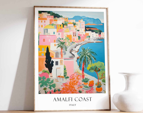 5_Amalfi Coast Poster, Italy Poster, Travel Poster, Beach Poster, Wall Art, Home