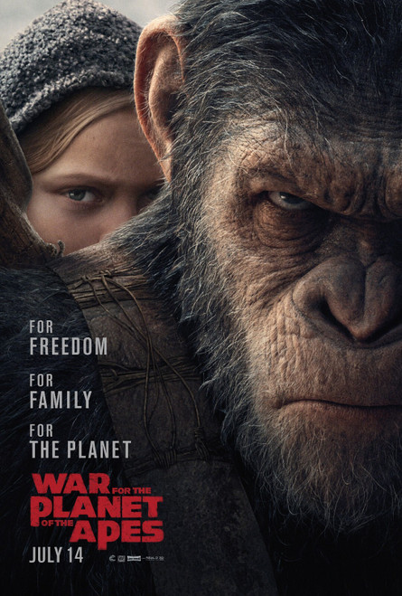 War for the Planet of the Apes (2017)_2 Poster Canvas Movie Film Print A0 A1 A2