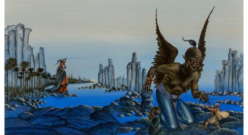 Keleck The Thousand and One Nights 1979 Poster Canvas Movie Film Print A0 A1 A2