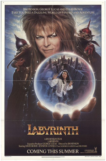 LABYRINTH (1986) 2 Poster Canvas Movie Film Print A0 A1 A2 A3 A4 A5 A6 Art Wall
