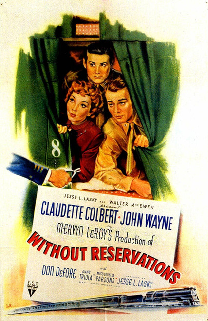 Without Reservations (1946)_1 Poster Canvas Movie Film Print A0 A1 A2 A3 A4 A5 A