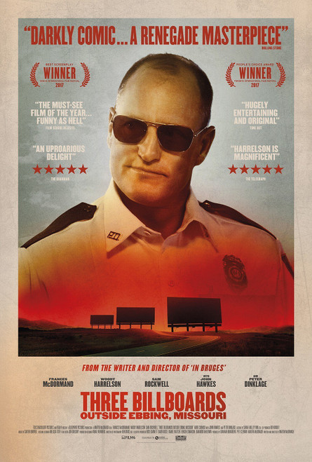 Three Billboards Outside Ebbing, Missouri (2017)_5 Poster Canvas Movie Film Prin