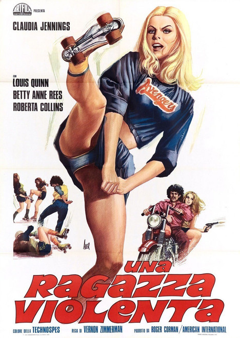 Unholy Rollers (1972)_2 Poster Canvas Movie Film Print A0 A1 A2 A3 A4 A5 A6 Art