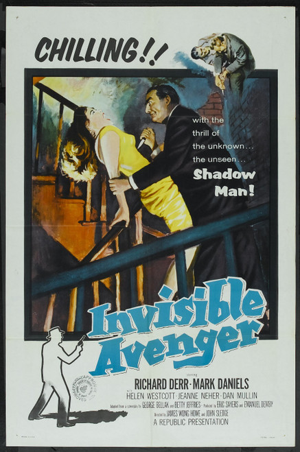 Invisible Avenger 01 Poster Canvas Movie Film Print A0 A1 A2 A3 A4 A5 A6 Art Wal
