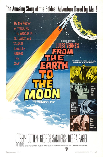 From Earth To Moon 01 Poster Canvas Movie Film Print A0 A1 A2 A3 A4 A5 A6 Art Wa