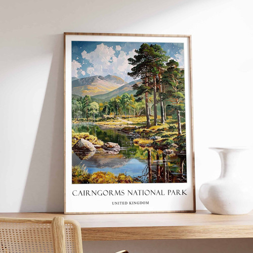 4_Cairngorms National Park Poster, Home Decor, British Wall Art, United Kingdom