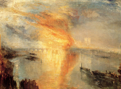 TURNER, Joseph Mallord William - The burning of the house of Lords and commons P