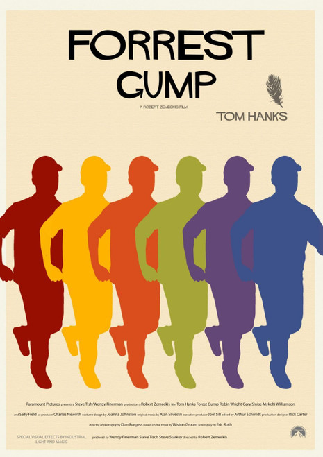 Forrest Gump 3 Poster Canvas Movie Film Print A0 A1 A2 A3 A4 A5 A6 Art Wall Deco