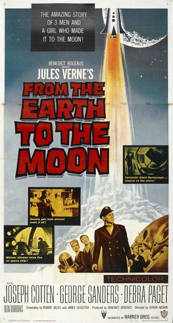 From Earth To Moon 02 Poster Canvas Movie Film Print A0 A1 A2 A3 A4 A5 A6 Art Wa