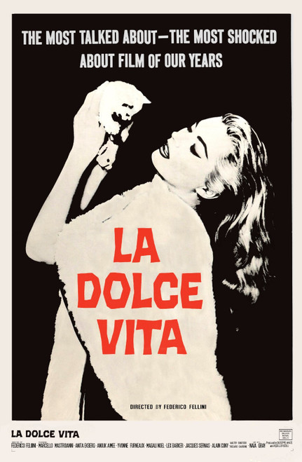 La-Dolce-VitaFedericoFellini 2018 Poster Canvas Movie Film Print A0 A1 A2 A3 A4