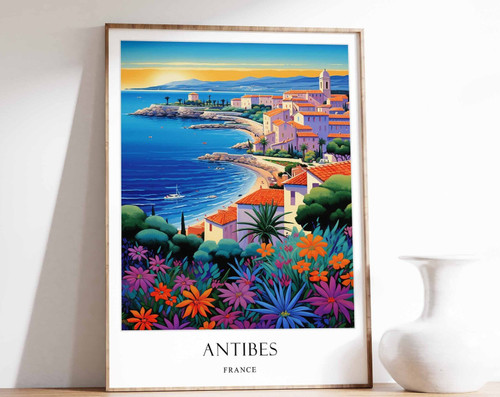 5_Antibes Poster, French Riviera Poster, Gift For Travel Lover, European poster,