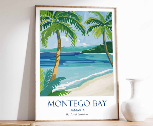 4_Montego Bay Print, Montego Bay Travel Poster, Jamaica Travel Poster, Caribbean
