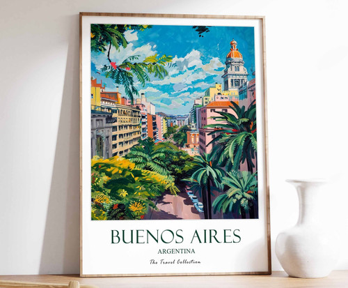 4_Buenos Aires Print, Buenos Aires Travel Poster, Latin Travel Print, Tropical D