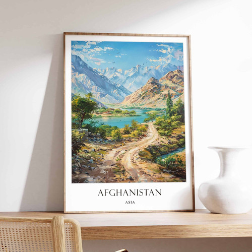 5_Afghanistan Poster, Islamic Decor, Islamic Art, Middle Eastern Art, Afghanista