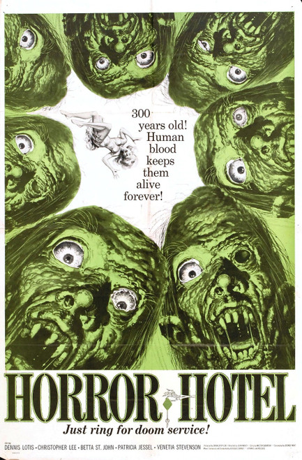 Horror Hotel 1960 01 Poster Canvas Movie Film Print A0 A1 A2 A3 A4 A5 A6 Art Wal