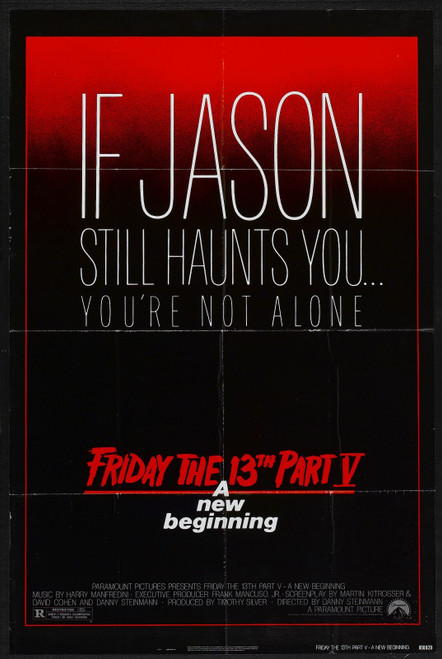 Friday 13th 5 01 Poster Canvas Movie Film Print A0 A1 A2 A3 A4 A5 A6 Art Wall De