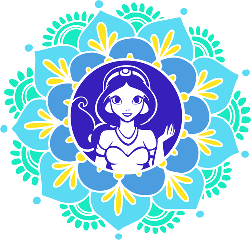 Jasmine-princess Poster Canvas Movie Film Print A0 A1 A2 A3 A4 A5 A6 Art Wall De