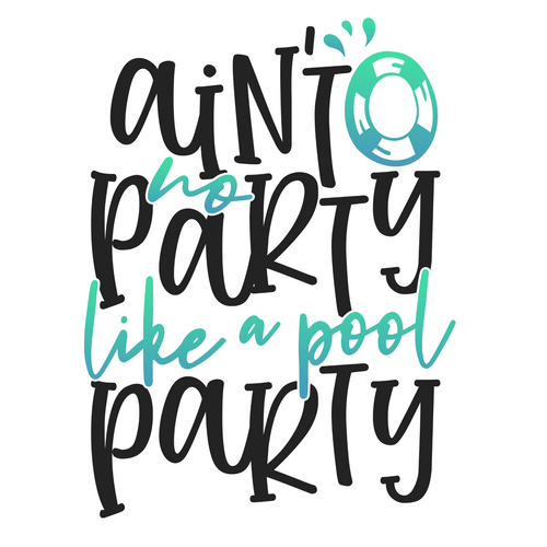 aint no party like a pool party (2) Poster Canvas Movie Film Print A0 A1 A2 A3 A