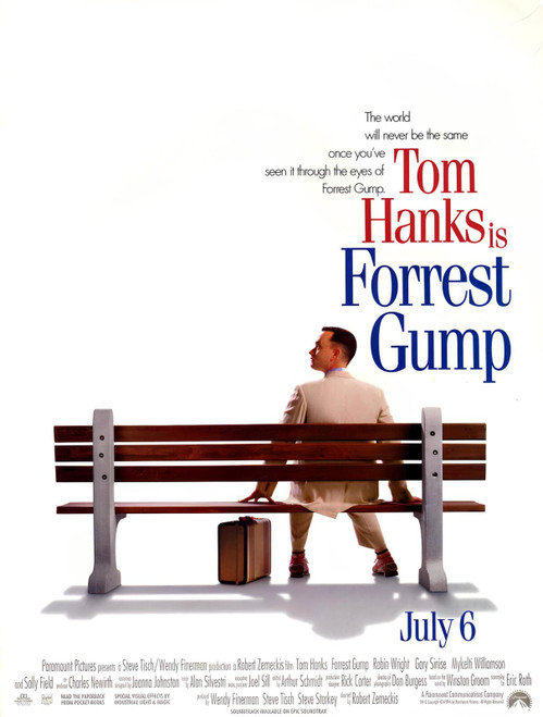 Forrest Gump 1- upscaled Poster Canvas Movie Film Print A0 A1 A2 A3 A4 A5 A6 Art