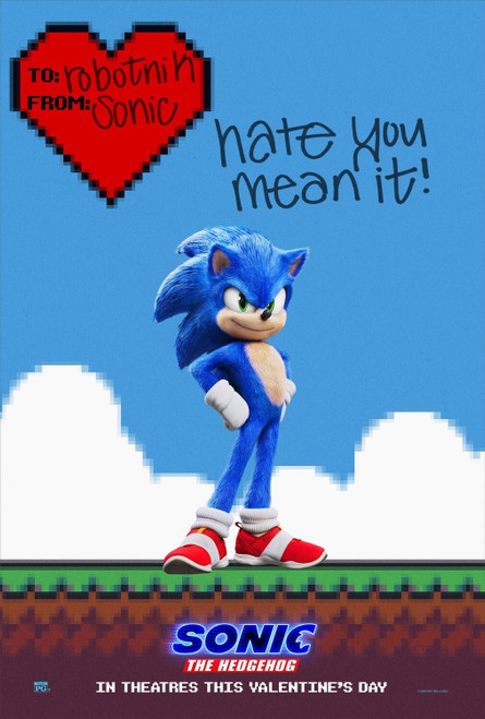 Sonic the Hedgehog (2020)_23 Poster Canvas Movie Film Print A0 A1 A2 A3 A4 A5 A6