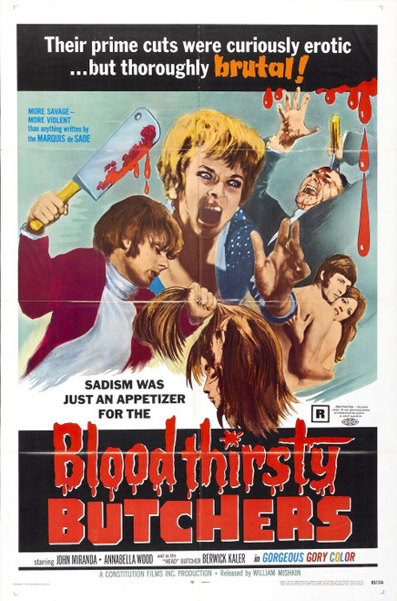 Bloodthirsty Butchers (1970)_0 Movie Film Poster Canvas iconic design