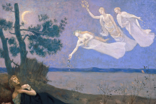 Le Reve, Pierre Puvis de Chavannes Poster Canvas Movie Film Print A0 A1 A2 A3 A4